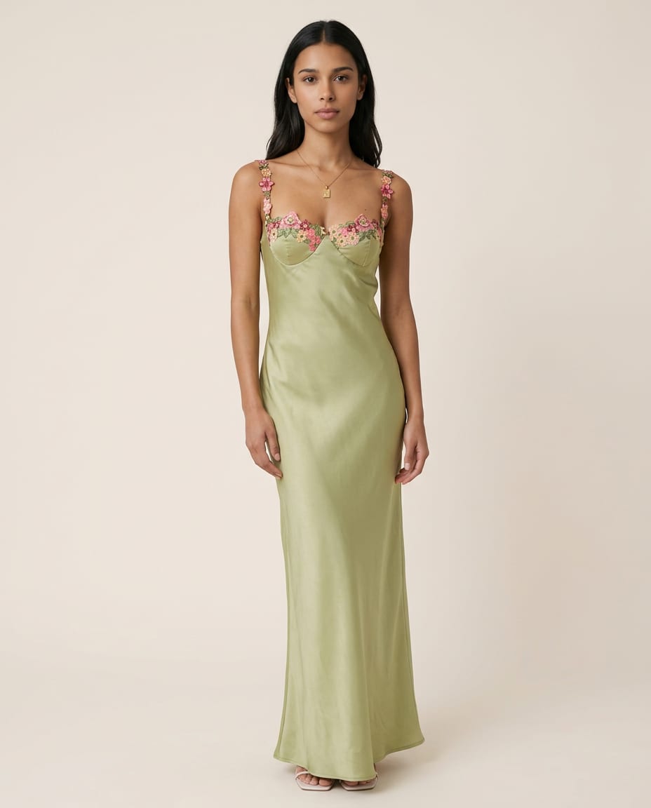 Elena Elegant Floral Maxi Dress